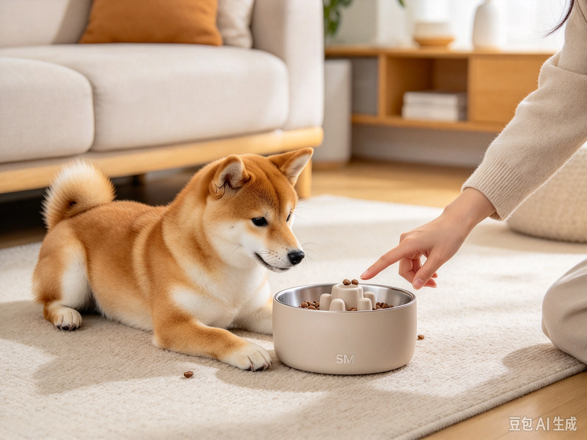 Simple Modern Large 8-Cup Pet Bowl shown in pet use scene 3